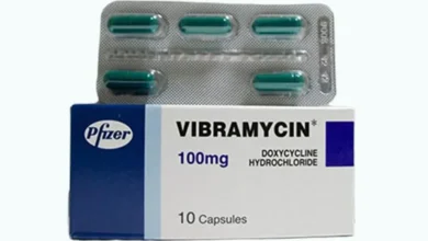 سعر Vibramycin 100 كبسولة بعد الزيادة ودواعي الاستخدام