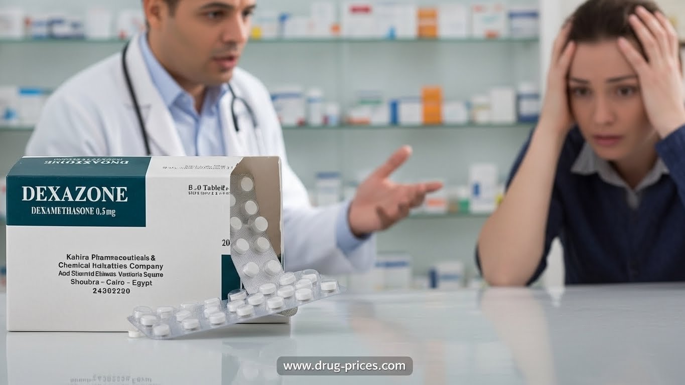عبوة دواء ديكسازون أقراص