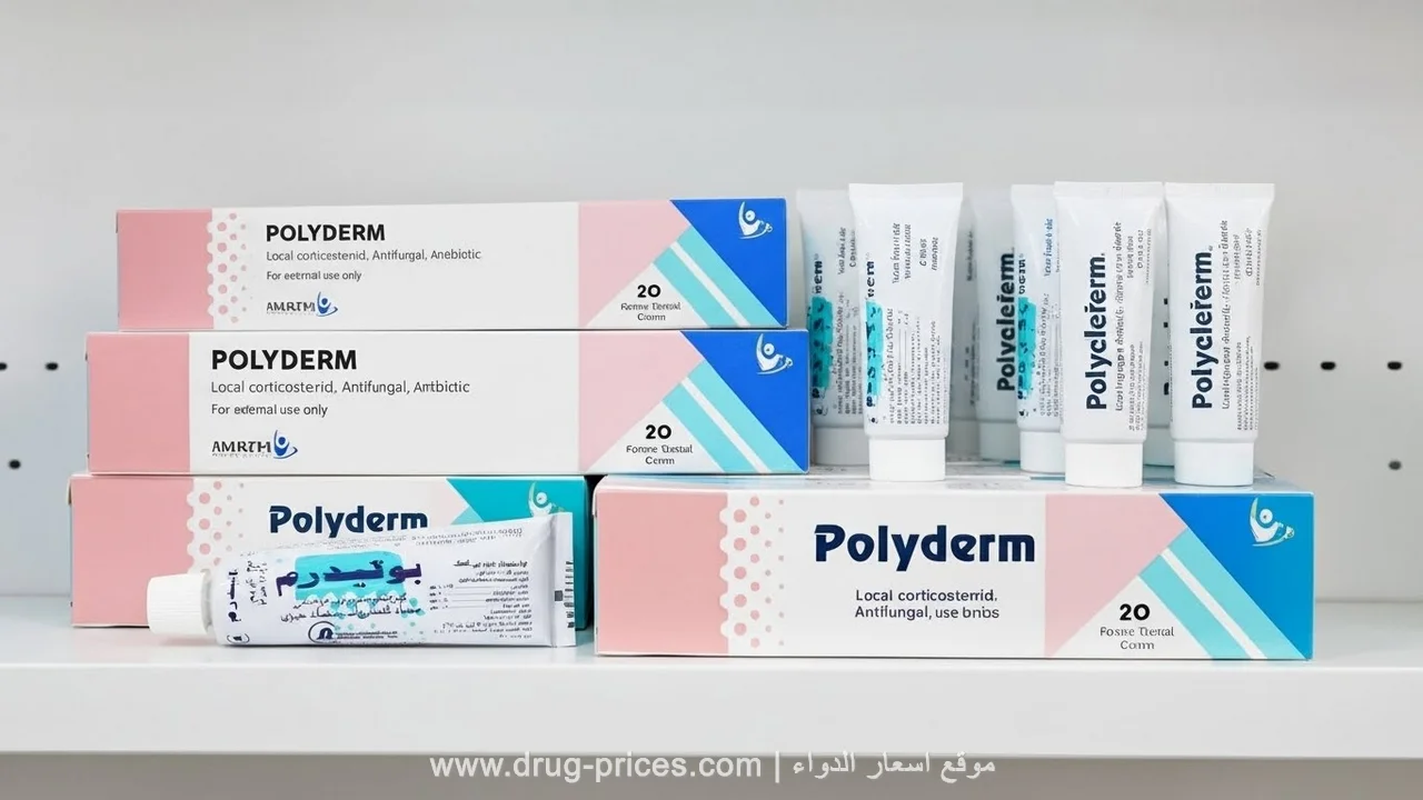 بوليدرم كريم لعلاج الالتهابات الجلدية والفطريات - الشكل الخارجي للعبوة
