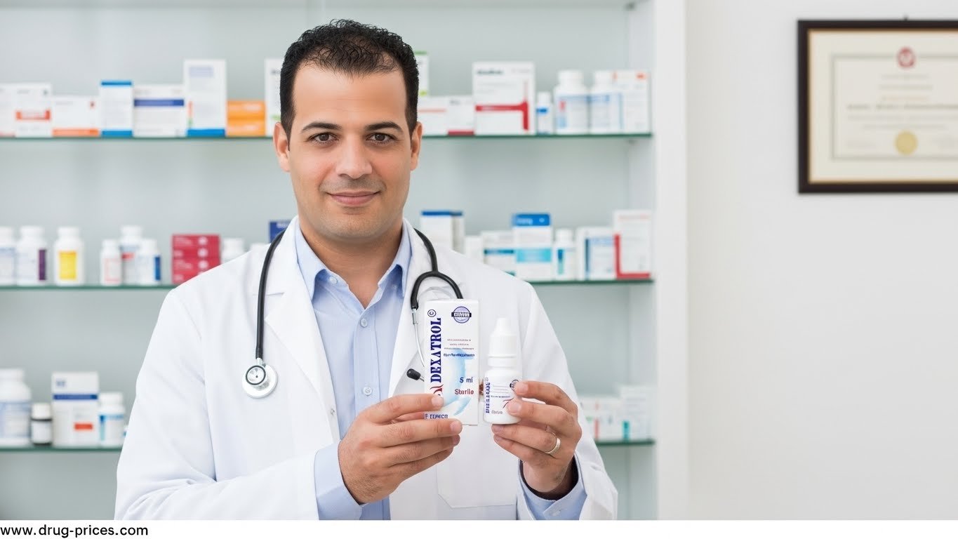 عبوة مرهم وقطرة ديكساترول لعلاج التهابات العين والأذن