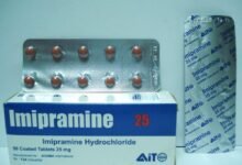 دواعي استعمال دواء اميبرامين imipramine والتجارب والجرعة والسعر والبديل‎