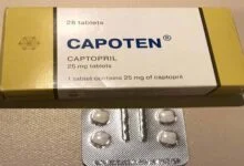 دواعي استعمال كابوتن capoten والأضرار والجرعة والسعر‎