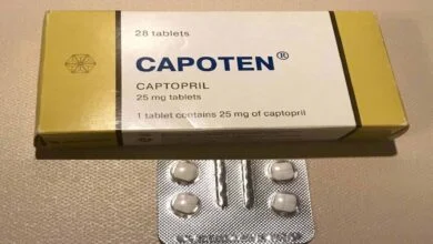 دواعي استعمال كابوتن capoten والأضرار والجرعة والسعر‎