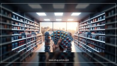 سعر الأدوية في الأردن 2025 - صورة توضح رفوف صيدلية أردنية تحتوي على أدوية محلية ومستوردة