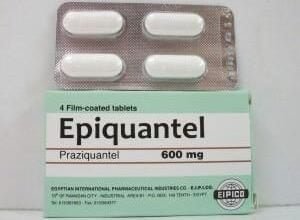 جرعة ابيكوانتيل للبلهارسيا والاستخدامات والسعر والأعراض والبديل ‎