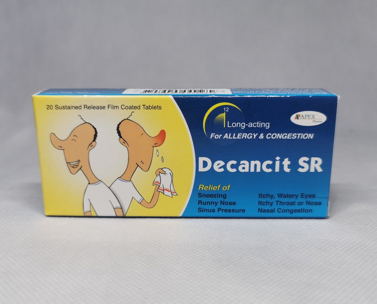 سعر برشام ديكانست اس ار decancit sr ممتد المفعول ودواعي الاستعمال والأضرار‎