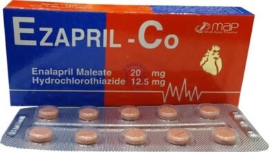 سعر واستخدامات ايزابريل كو EZAPRIL-CO وتأثيره على الانتصاب وضربات القلب‎