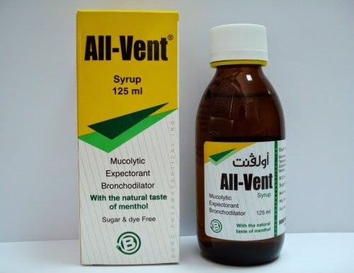 أولفنت شراب موسع للشعب الهوائية وطارد للبلغم All Vent Syrup