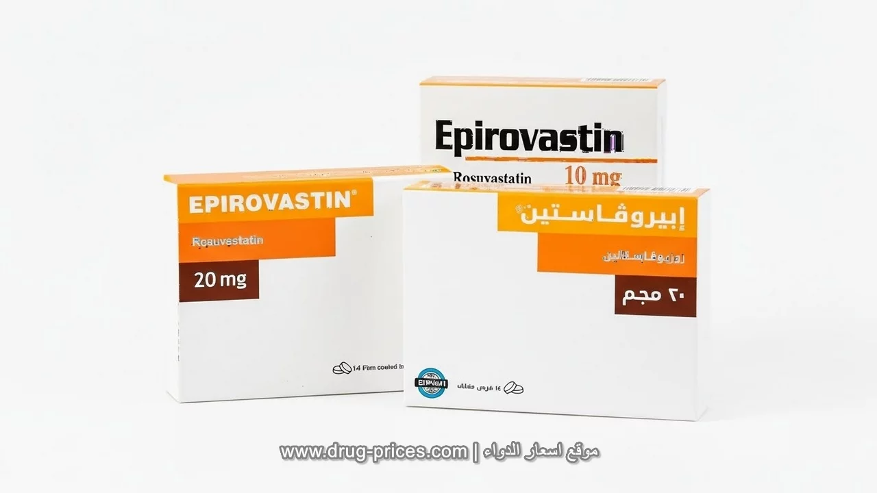 العبوة الخارجية لدواء Epirovastin 20