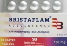 دواعي استخدام بريستافلام Bristaflam والآثار الجانبية‎