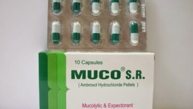 استخدامات ميوكو اس ار Muco SR والجرعة والأعراض والسعر‎