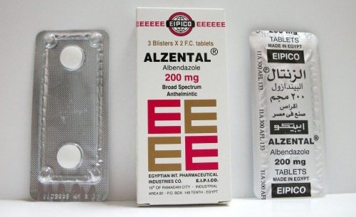 الزنتال للقضاء على الديدان والطفيليات فى المعدة Alzental