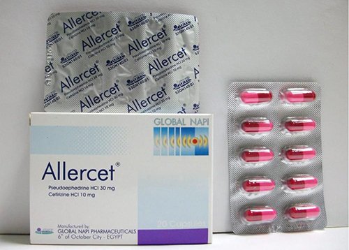 اليرسيت كبسولات لعلاج نزلات البرد والزكام Allercet Capsules