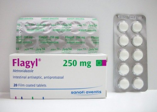 فلاجيل مطهر معوى دواعي الإستعمال، الأثار الجانبية، الجرعات Flagyl