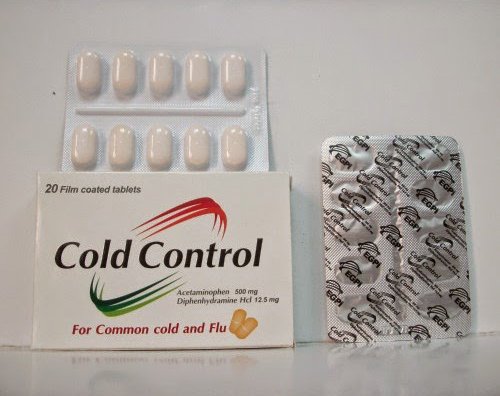 كولد كنترول أقراص لعلاج أعراض البرد والانفلونزا Cold control Tablets
