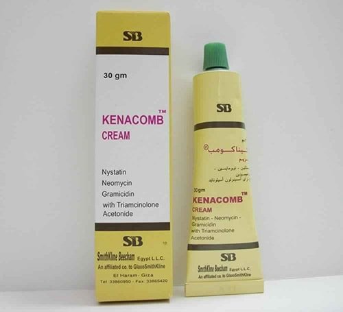 كيناكومب كريم لعلاج الالتهابات الجلدية والتسلخات Kenacomb Cream