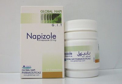 نابيزول لعلاج قرحة وحموضة والتهابات المعدة والاثنى عشر Napizole