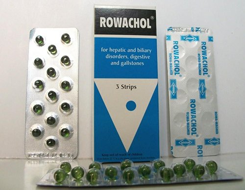 رواكول كبسولات مطهر ومضاد لتقلصات المرارة Rowachol Capsules