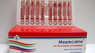 فوائد ميباكايين Mepecaine الأحمر والأخضر للأسنان والحامل والسعر والآثار‎