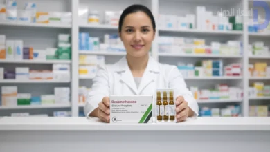 أمبولات حقنة الرئة dexamethasone للحامل مع سرنجة طبية