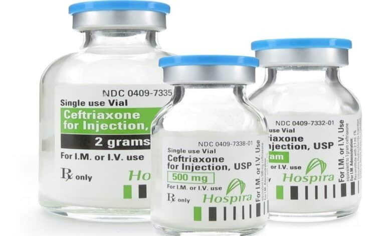 دواعي استعمال حقن سفترياكسون triaxone عضل ووريد وجرعة الحامل والسعر‎