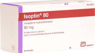استخدامات ايسوبتن ريتارد Isoptin والأضرار والبديل والسعر‎