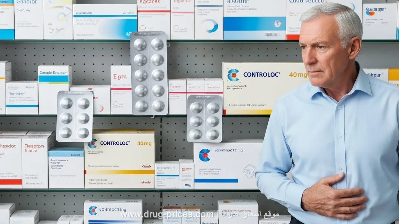 الفرق بين عبوة 40 و 20 مجم من كونترولوك مقارنة بين حجم وشكل عبوات كونترولوك