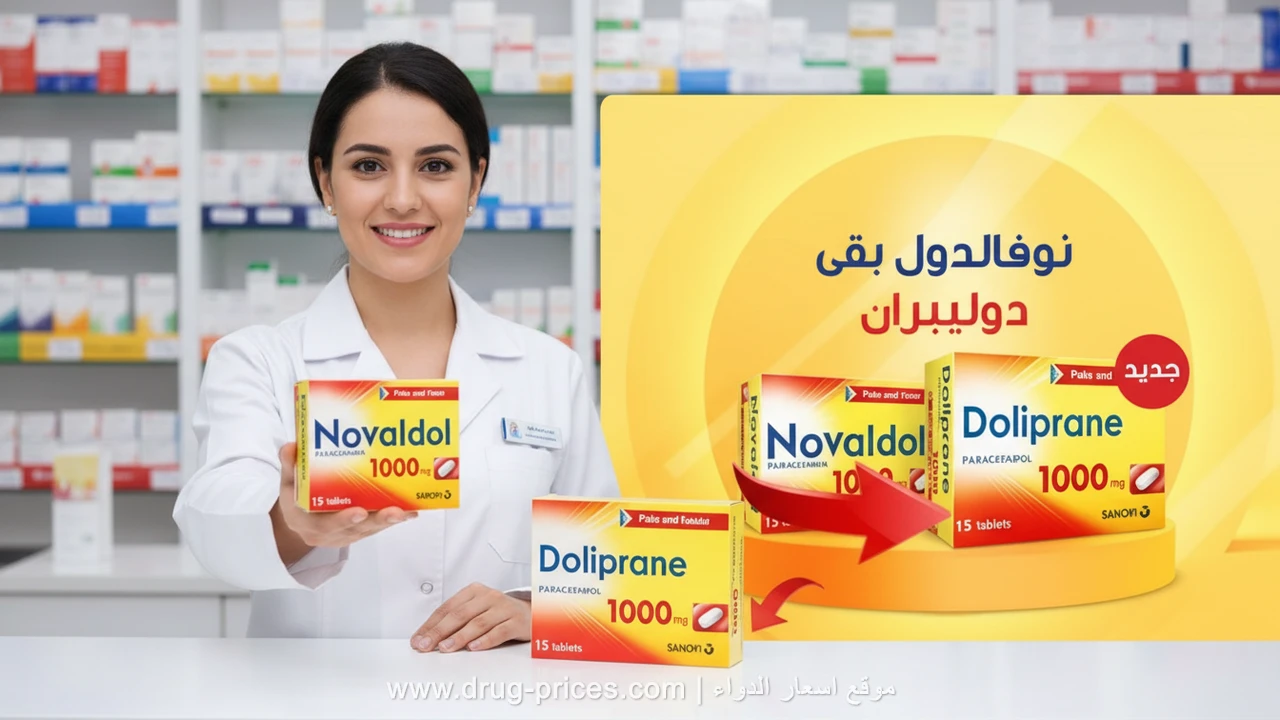 تفاصيل علبة نوفالدول علبة نوفالدول 1000 مجم من الجانب ومعلومات السعر