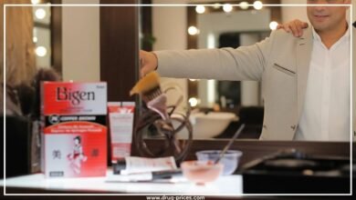 بوة صبغة بيجن الأصلية مع أدوات صبغ الحواجب والشعر ونتيجة قبل وبعد