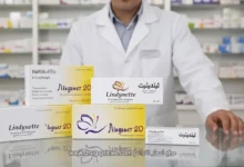 علبة دواء ليندينيت أقراص منع الحمل مع شريط الحبوب