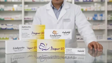 علبة دواء ليندينيت أقراص منع الحمل مع شريط الحبوب