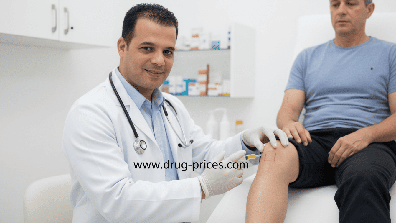 مقارنة بصرية لحالة المفصل قبل وبعد العلاج بحقن البلازما