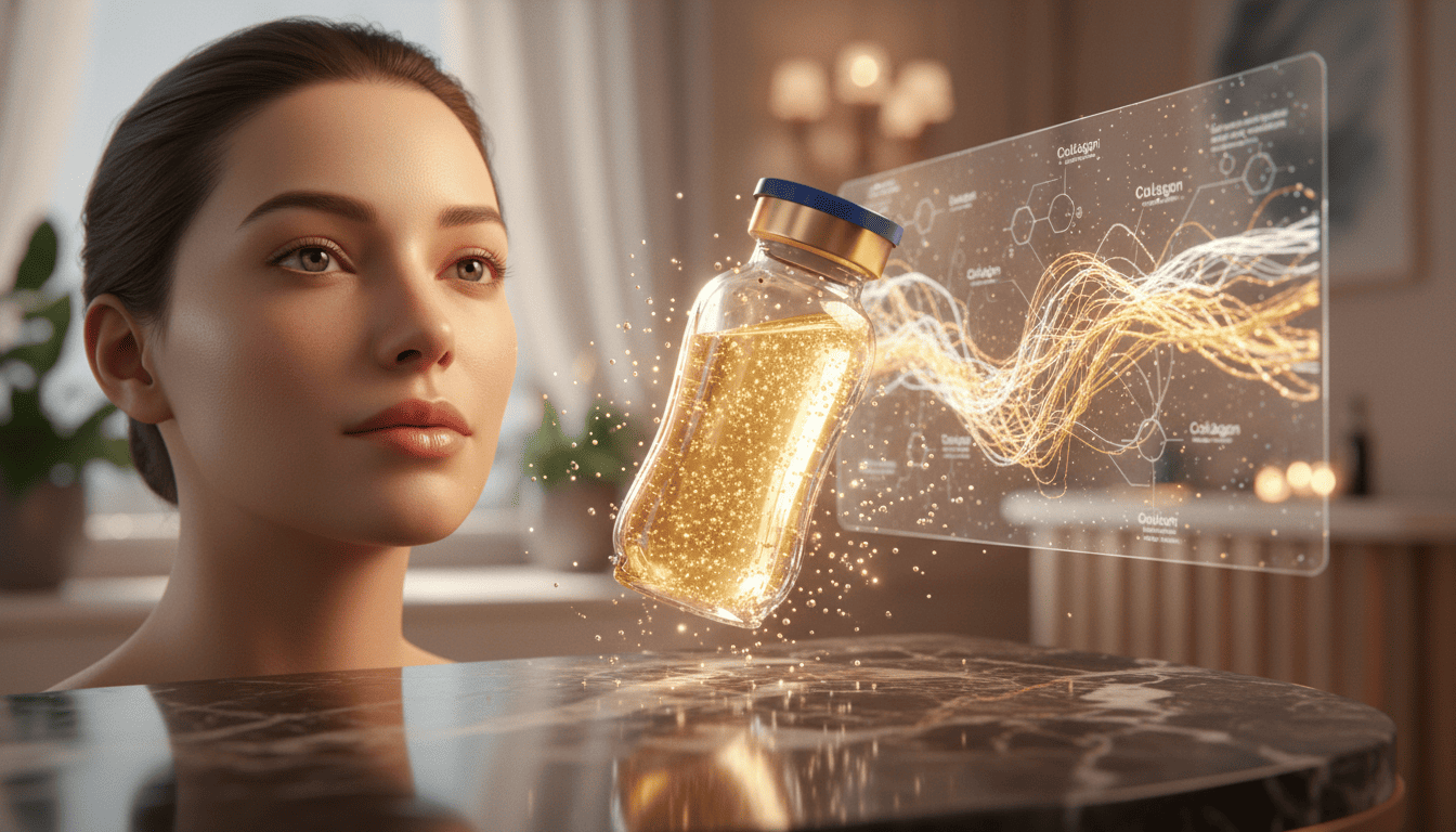 أنواع مكملات كولاجين للبشرة تشمل البودرة والحبوب والشراب