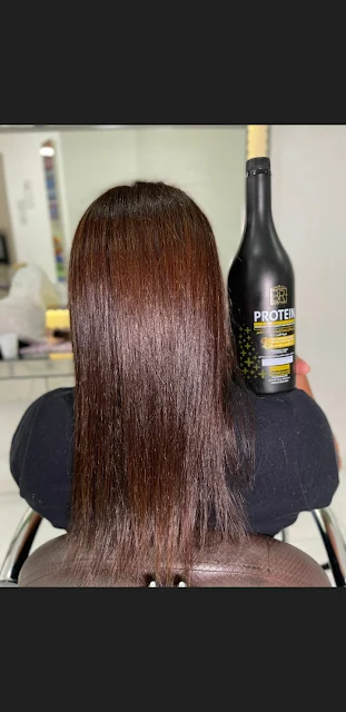 خطوات فرد الشعر بالبروتين